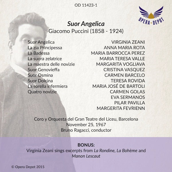 Puccini: Suor Angelica - Zeani, Rota, A, Carreras, Valle; Rigacci. Barcelona, 1967
