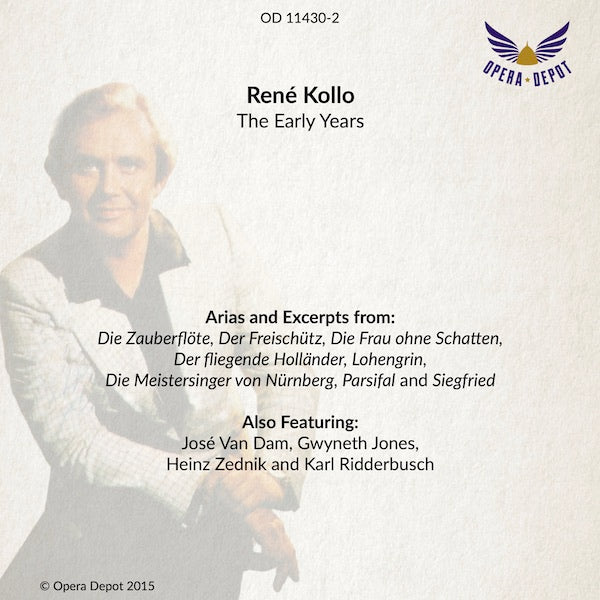 Compilation: René Kollo - Arias from Zauberflöte, Freischütz, Die Frau ohne Schatten, Parsifal, Siegfried and more
