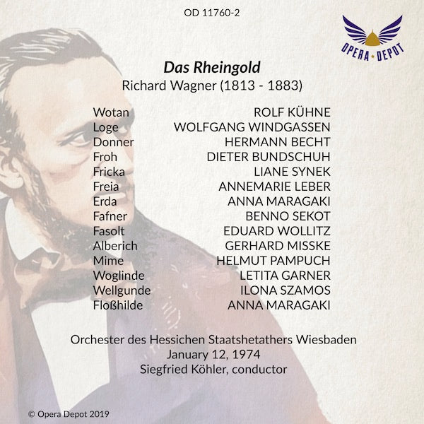 Wagner: Das Rheingold - Kühne, Synek, Windgassen, Leber, Becht; Köhler. Wiesbaden. 1974