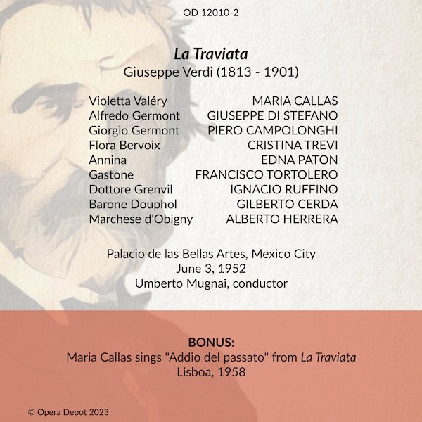Verdi: La Traviata - Callas, Di Stefano, Campolonghi; Mugnai. Mexico City, 1952