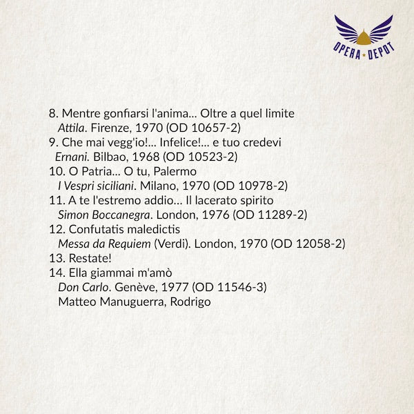 Compilation: Ruggero Raimondi - Excerpts from Don Giovanni, Medea, Puritani, Faust, Ernani, Vespri, Boccanegra and more