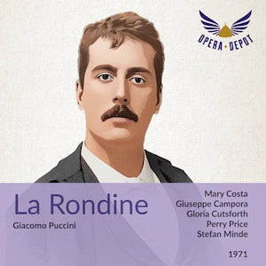 Puccini: La Rondine - Costa, Campora, Cutsforth, P. Price; Minde. 1971