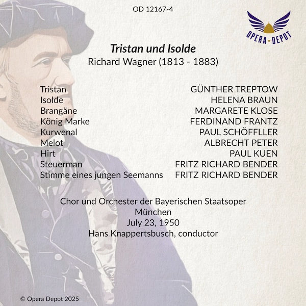 Wagner: Tristan und Isolde - Braun, Treptow, Klose, Frantz, Schöffler; Knappertsbusch. München, 1950