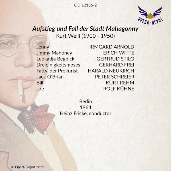 Weill: Aufstieg und Fall der Stadt Mahagonny - Witte, Arnold, Stilo, Frei, Schreier; Fricke. Berlin, 1964