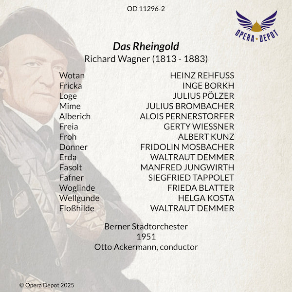 Wagner: Das Rheingold - Rehfuss, Borkh, Pölzer, Pernerstorfer; Ackermann. Bern, 1951