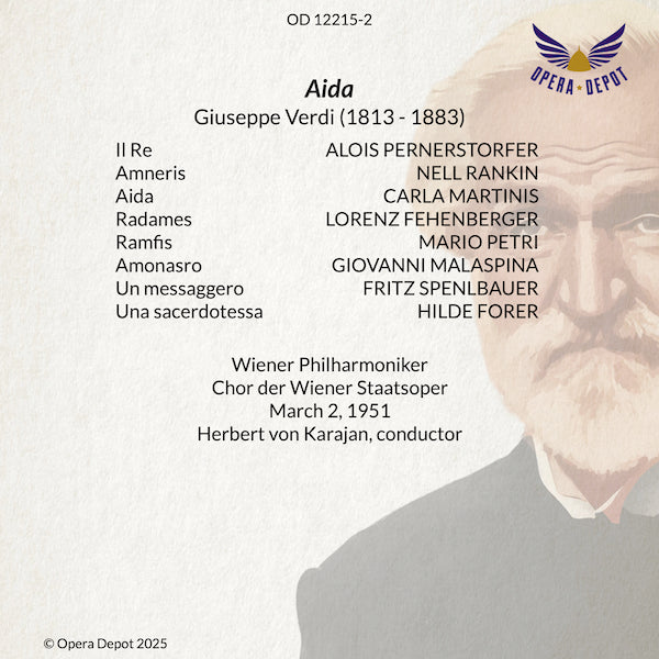 Verdi: Aida - Martinis, Fehenberger, Rankin; Karajan. Wien, 1951