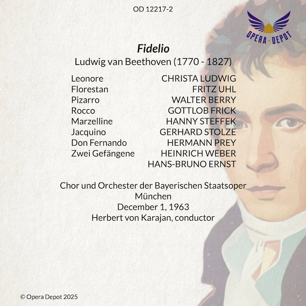 Beethoven: Fidelio - Ludwig, Uhl, Berry, Frick, Stolze, Steffek, Prey; Karajan. München, 1963