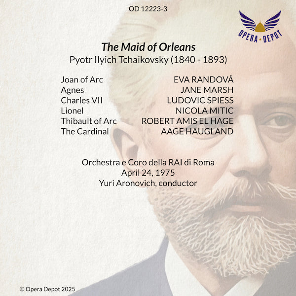 Tchaikovsky: The Maid of Orleans (In Russian) - Randová, Spiess, Marsh, Haugland; Aronovich. Roma, 1975