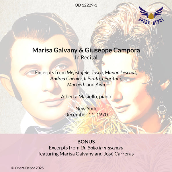 Recital: Marisa Galvany & Giuseppe Campora - New York, 1970
