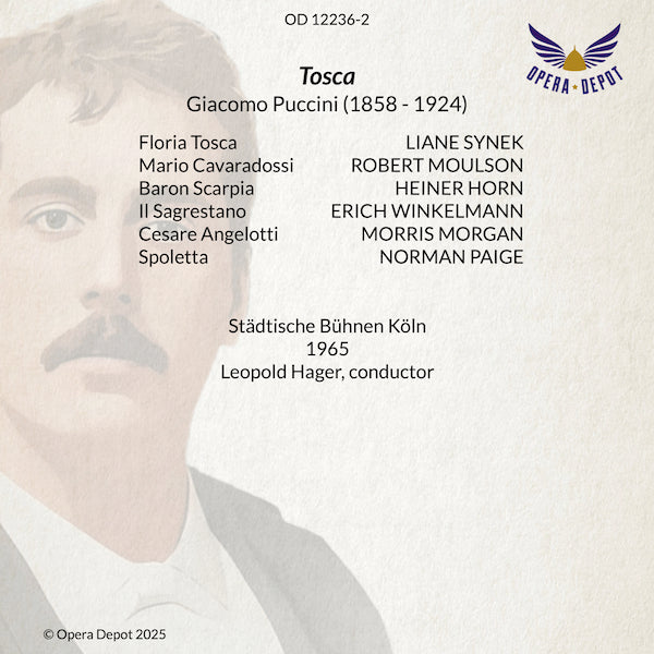Puccini: Tosca (In German) - Synek, Moulson, Horn; Hager. Köln, 1965