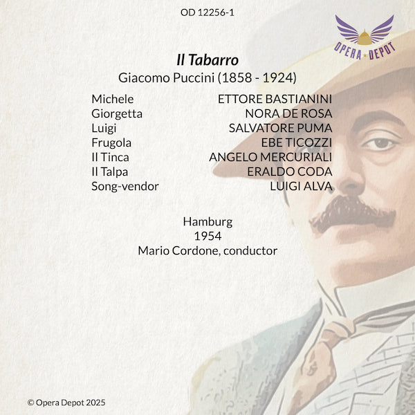 Puccini: Il Tabarro - Bastianini, De Rosa, Puma, Alva; Cordone. Hamburg, 1954