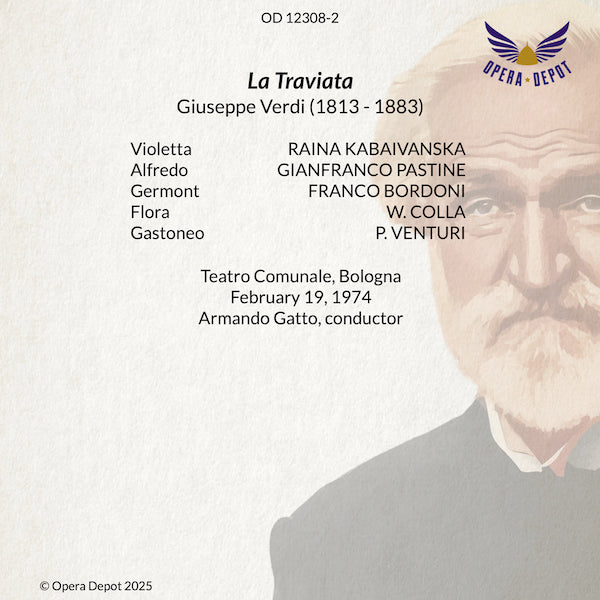 Verdi: La Traviata - Kabaivanska, Pastine, Bordoni; Gatto. Bologna, 1974