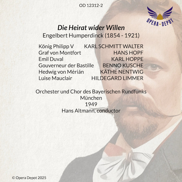 Humperdinck: Die Heirat wider Willen - Walter, Hopf, Hoppe, Kusche; Altmann. München, 1949