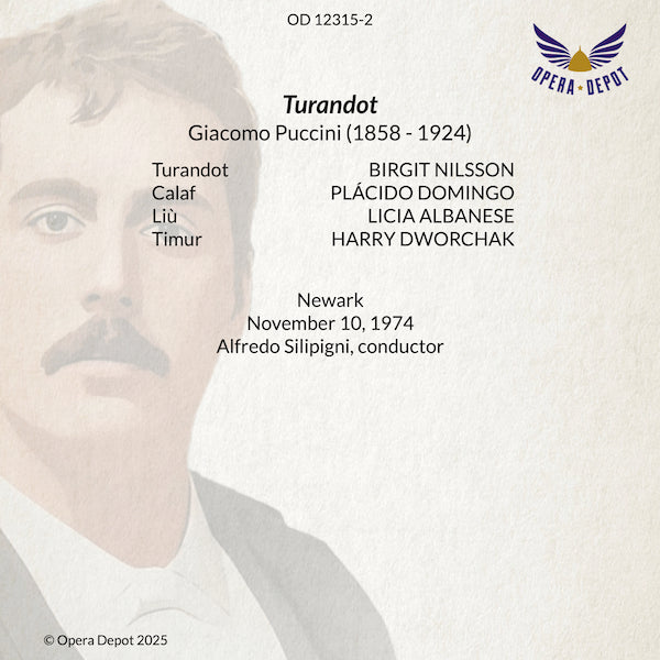 Puccini: Turandot - Nilsson, Domingo, Albanese, Dworchak; Silipigni. Newark, 1974