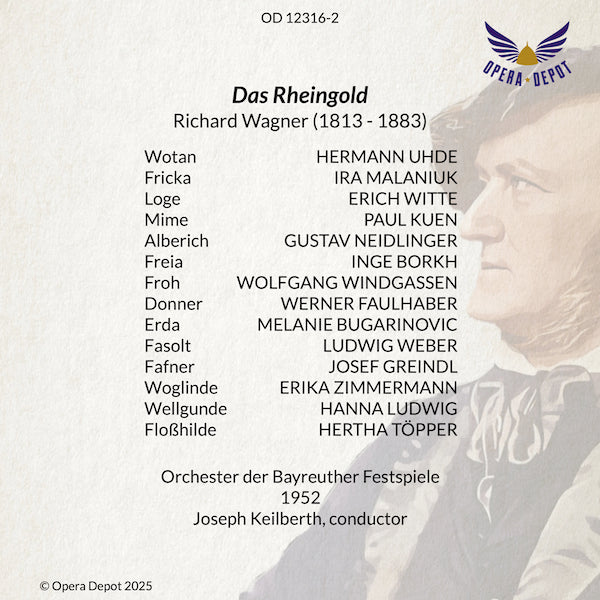 Wagner: Der Ring des Nibelungen - Varnay, Hotter, Lorenz, Aldenhoff, Borkh, Mödl, Windgassen; Keilberth. Bayreuth, 1952