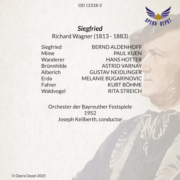Wagner: Der Ring des Nibelungen - Varnay, Hotter, Lorenz, Aldenhoff, Borkh, Mödl, Windgassen; Keilberth. Bayreuth, 1952