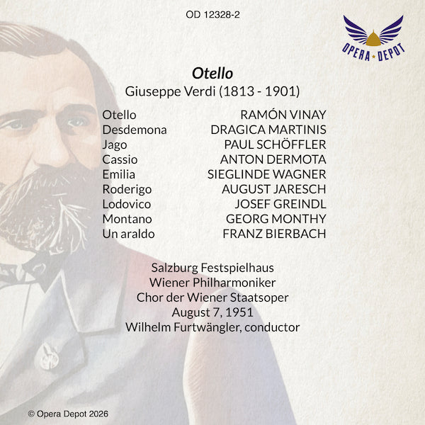 Verdi: Otello - Vinay, Martinis, Schöffler, Dermota; Furtwängler. Salzburg, 1951