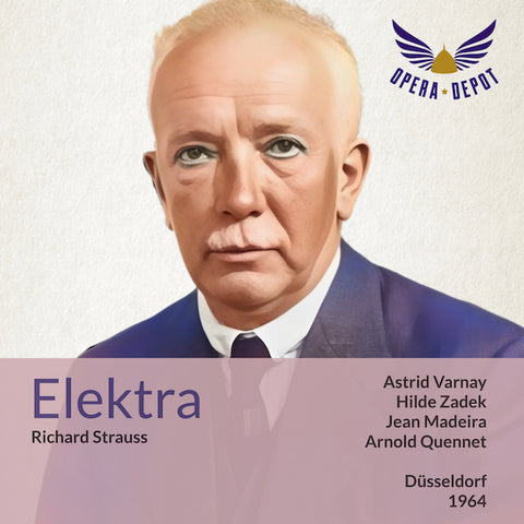 Strauss: Elektra - Varnay, Zadek, Madeira, Symonette, Ernest; Quennet. Düsseldorf, 1964