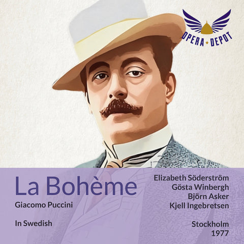 Puccini: La Bohème (In Swedish) - Söderström, Winbergh, Asker, Andersson, Walhlund; Ingebretsen. Stockholm, 1977