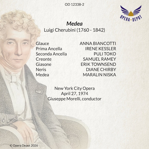 Cherubini: Medea - Niska, Townsend, Ramey, Biancotti; Morelli. New York, 1974