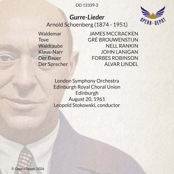 Schoenberg: Gurre-Lieder - Brouwenstijn, McCracken, Rankin, Robinson, Lanigan; Stokowski. Edinburgh, 1961