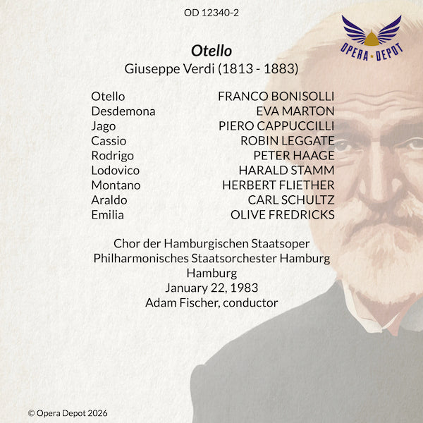 Verdi: Otello - Bonisolli, Marton, Cappuccilli; Fischer. Hamburg, 1983