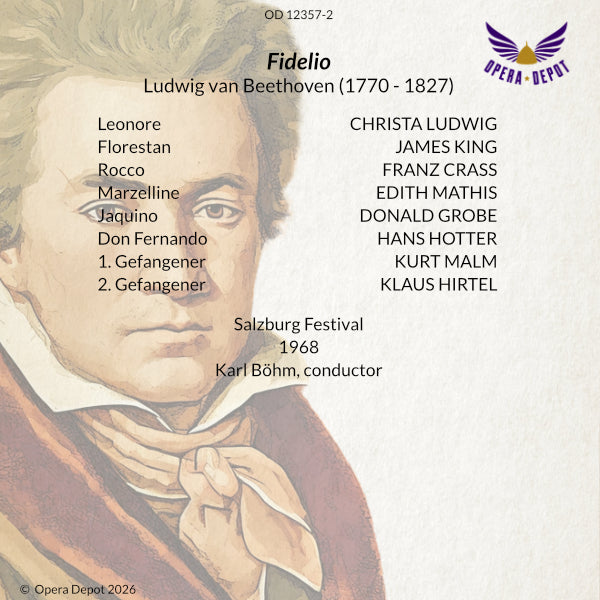 Beethoven: Fidelio - Ludwig, King, Berry, Crass, Mathis; Böhm. Salzburg, 1968