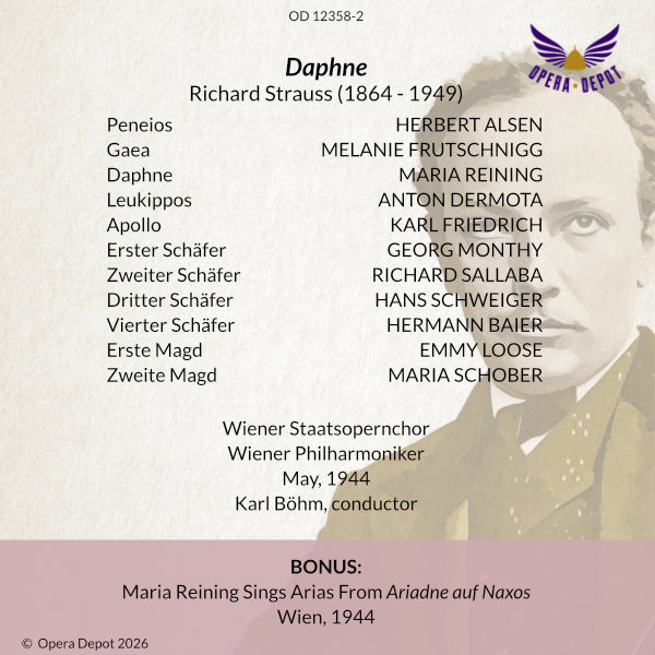 Strauss: Daphne - Reining, Friedrich, Dermota, Alsen; Böhm. Wien, 1944