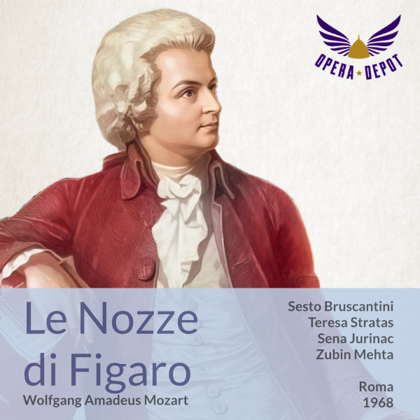 Mozart: Le Nozze di Figaro - Bruscantini, Stratas, Jurinac, Berganza, Petri; Mehta. Roma. 1968
