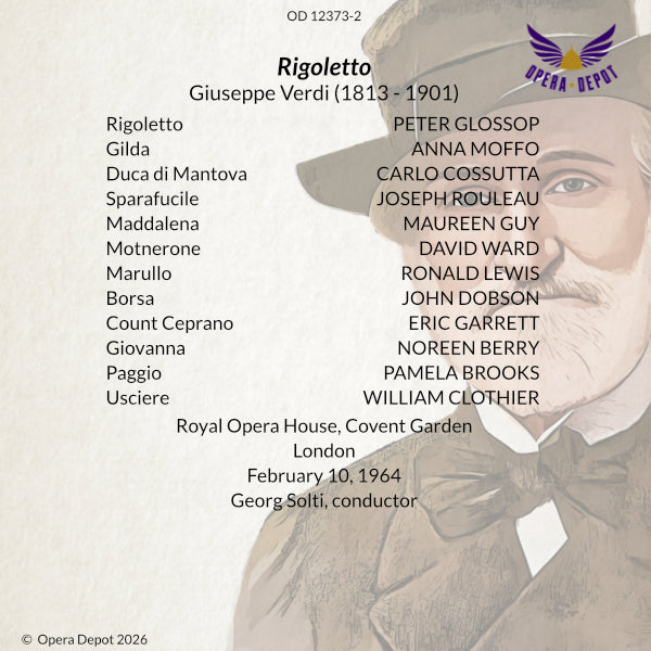 Verdi: Rigoletto - Glossop, Moffo, Cossutta, Guy, Rouleau; Solti, London, 1964