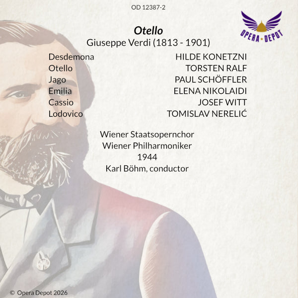 Verdi: Otello (In German) - Ralf, H. Konetzni, Schöffler; Böhm. Wien, 1944