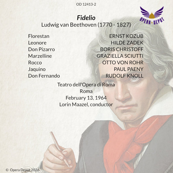 Beethoven: Fidelio - Zadek, Kozub, Christoff, von Rohr, Sciutti; Maazel. Roma, 1964