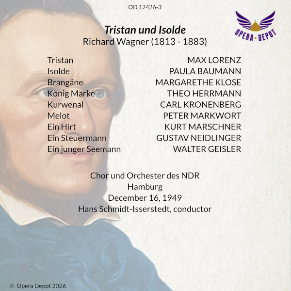 Wagner: Tristan und Isolde - Baumann, Lorenz, Klose, Kronenberg; Schmidt-Isserstedt. Hamburg, 1949