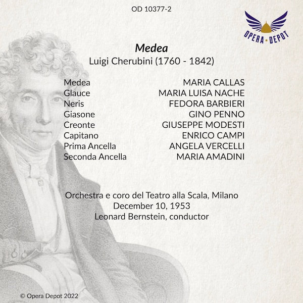 Cherubini: Medea - Callas, Barbieri, Penno, Modesti; Bernstein. La Scala, 1953