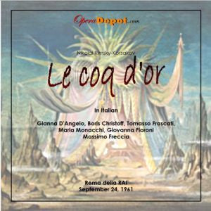 Rimsky-Korsakov: Le Coq d'or (In Italian) Christoff, D'Angelo, Frascati, Monacchi; Freccia.  Roma, 1961