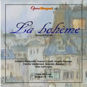 Puccini: La boheme - Maliponte, Corelli, Romero, Valdenassi; Sanzogno.  Torre del Lago, 1976