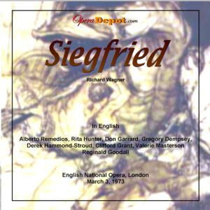 Wagner: Siegfried (In English) - Remedios, Hunter, Garrard, Dempsey, Hammond-Stroud, Grant, Masterson; Goodall. London, 1973