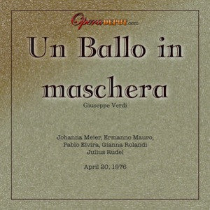 Verdi: Un Ballo in maschera - J. Meier, Mauro, Elvira; Rudel.  1976