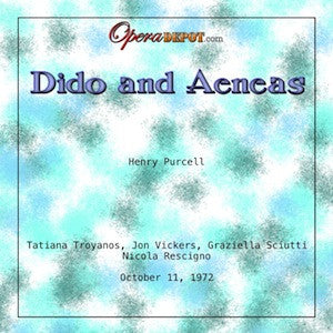 Purcell: Dido and Aeneas - Troyanos, Vickers, Sciutti, Caplan; Rescigno.  1972
