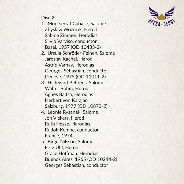 Compilation: Salome Final Scene(s) - Barstow, Weathers, Nilsson, Goltz, Rysanek, Caballé, Jones and more!