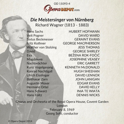 Wagner Die Meistersinger von Nurnberg Thomas Hoffmann Evans Shir