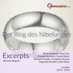 Wagner: Der Ring des Nibelungen (excerpts) - Lindholm, Cox, Ward, McIntyre, Veasey; Davis, Goodall.  London, 1974 - 1976