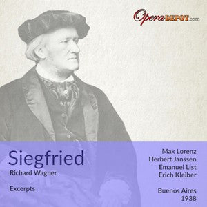Wagner: Siegfried (excerpts) - Lorenz, Janssen, Witte, List, Widermann; E. Kleiber