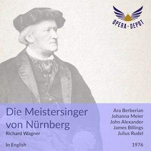 Wagner: Die Meistersinger von Nürnberg (In English) - Berberian, Meier, Alexander, Billings; Rudel. 1976
