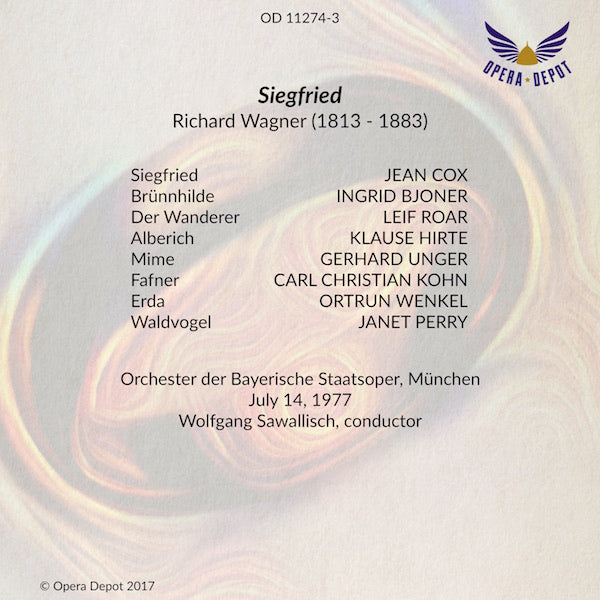 Wagner: Siegfried - Cox, Bjoner, Roar, Hirte, Perry; Sawallisch. München, 1977