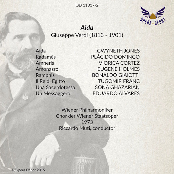 Verdi: Aida - Jones, Domingo, Cortez, Holmes, Giaiotti, Ghazarian; Muti. Wien, 1973