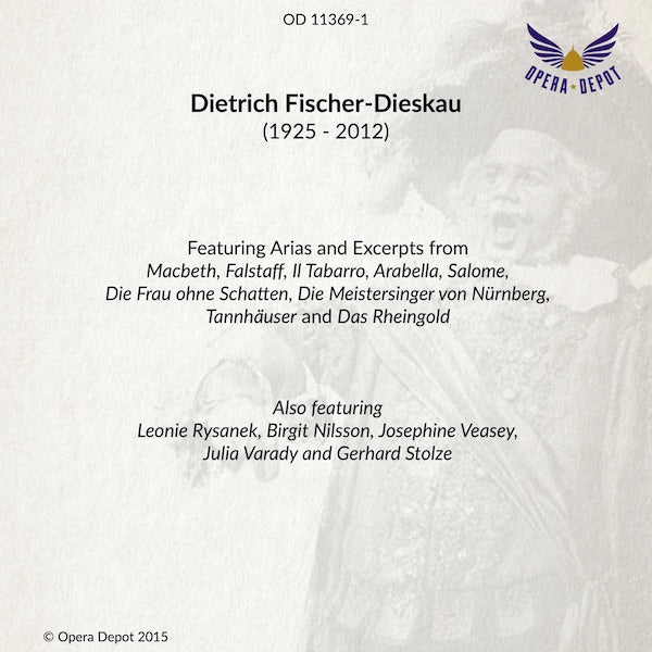 Compilation: Dietrich Fischer-Dieskau - Arias and excerpts from Macbeth, Falstaff, Arabella, Das Rheingold, Tannhäuser