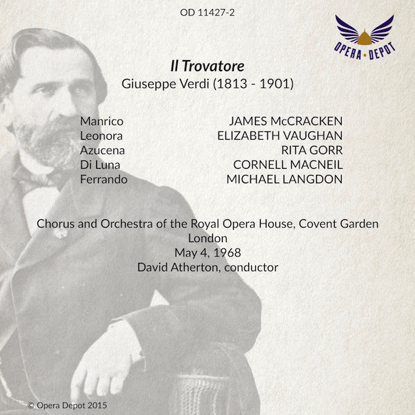 Verdi: Il Trovatore - McCracken, Vaughan, Gorr, MacNeil, Langdon; Atherton. London, 1968