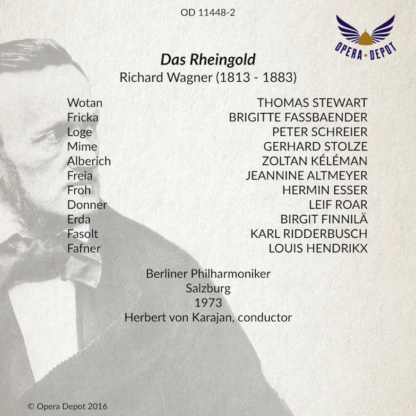 Wagner: Das Rheingold - Stewart, Fassbaender, Schreier, Keleman, Stolze, Ridderbusch; Karajan. Salzburg, 1973