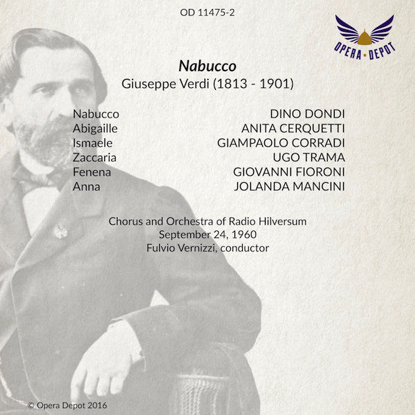 Verdi: Nabucco - Dondi, Cerquetti, Corradi, Trama; Vernizzi; Hilversum, 1960